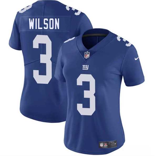 Women's New York Giants #3 Russell Wilson Blue 2025 Vapor Untouchable Limited Stitched Jersey Dzhi,We sell and wholesale Women's New York Giants #3 Russell Wilson Blue 2025 Vapor Untouchable Limited Stitched Jersey Dzhi on line form chian!